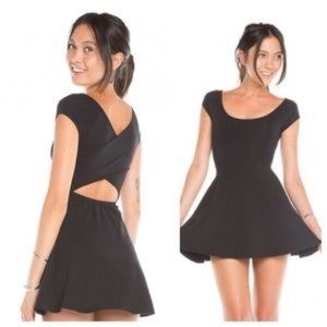 Brandy Melville black cross back dress